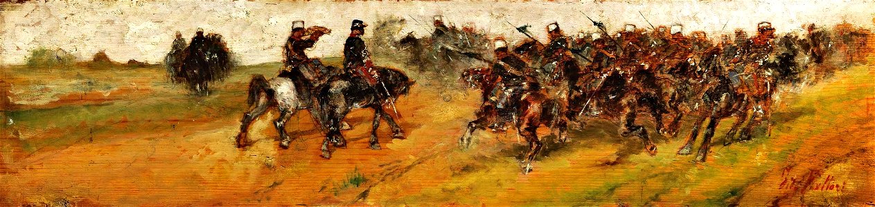 Fattori - Lancieri a cavallo, 1890-1900, 522