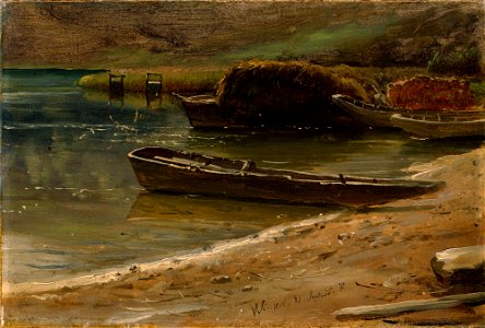 Thomas Fearnley - At the Bank, Winkel in Switzerland - NG.M.01873 - National Museum of Art, Architecture and Design