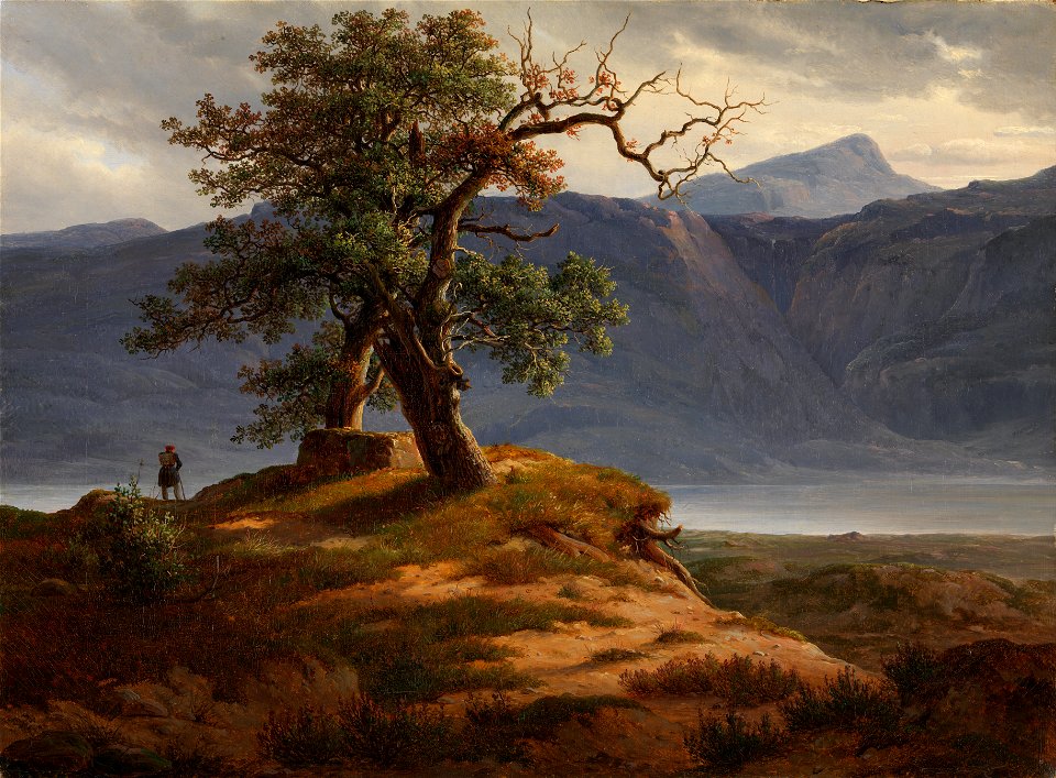 Thomas Fearnley - Landskap med vandringsmann - Google Art Project