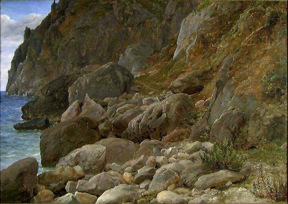 Thomas Fearnley - Study of Rocks at Capri - NG.M.03588 - National Museum of Art, Architecture and Design