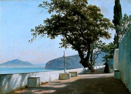 Thomas Fearnley - Terrace with Oak, Sorrento - NG.M.03369 - National Museum of Art, Architecture and Design