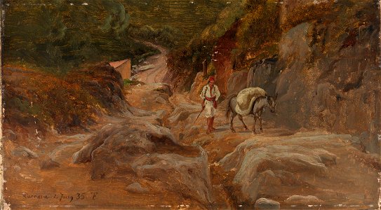 Thomas Fearnley - Road in Carrara - NG.M.00455b - National Museum of Art, Architecture and Design