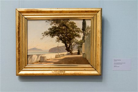 Terrace with Oak, Sorrento - Terrasse med stenek, Sorrento - Thomas Fearnley - IMG 9802- national gallery oslo