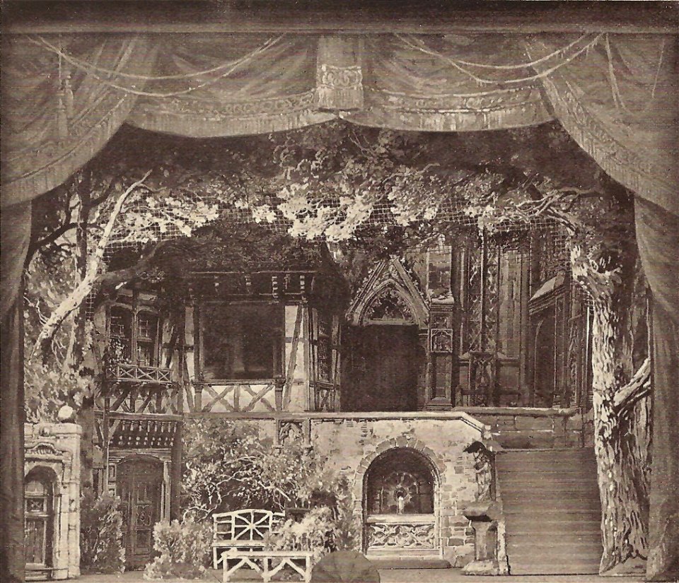 Faust Goethe, Modell der Inszenierung durch Otto Devrient 1876 München, Theater-Museum