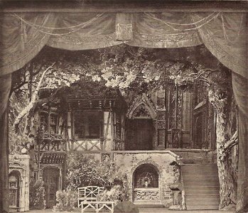 Faust Goethe, Modell der Inszenierung durch Otto Devrient 1876 München, Theater-Museum