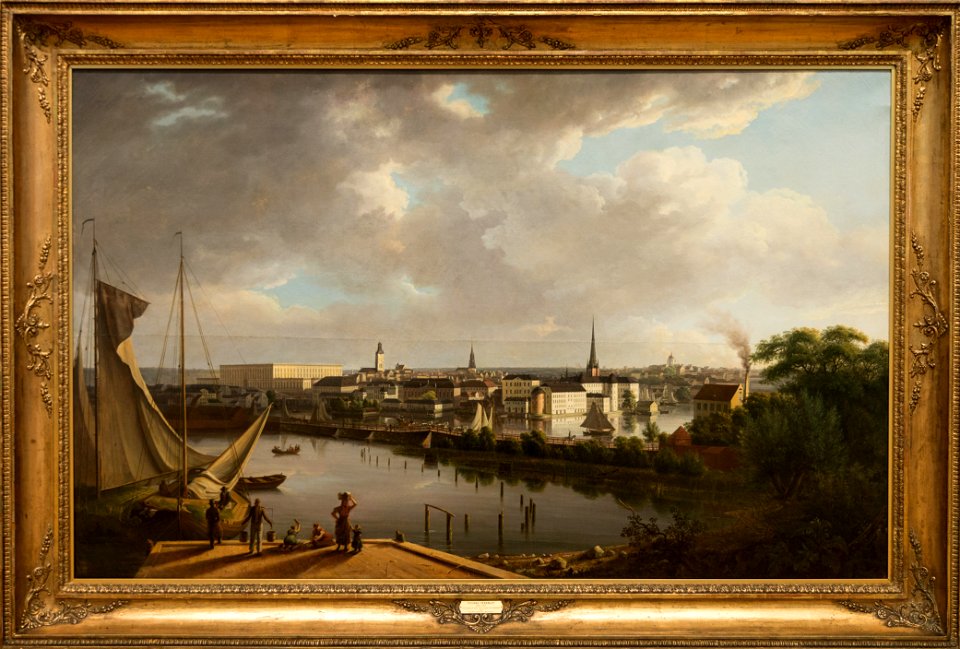 View of Stockholm - Stockholm sett fra Klaravikstranden - Thomas Fearnley - IMG 9803- national gallery oslo (cropped)