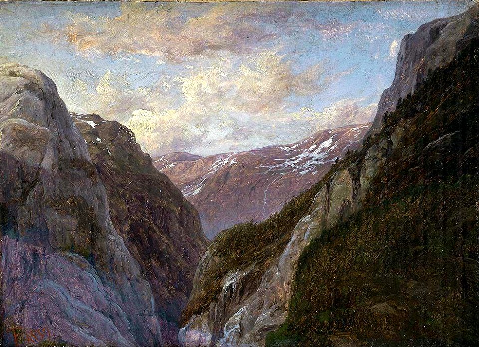 Thomas Fearnley - The Mountain Jordalsnuten in Sogn - NG.M.00804 - National Museum of Art, Architecture and Design