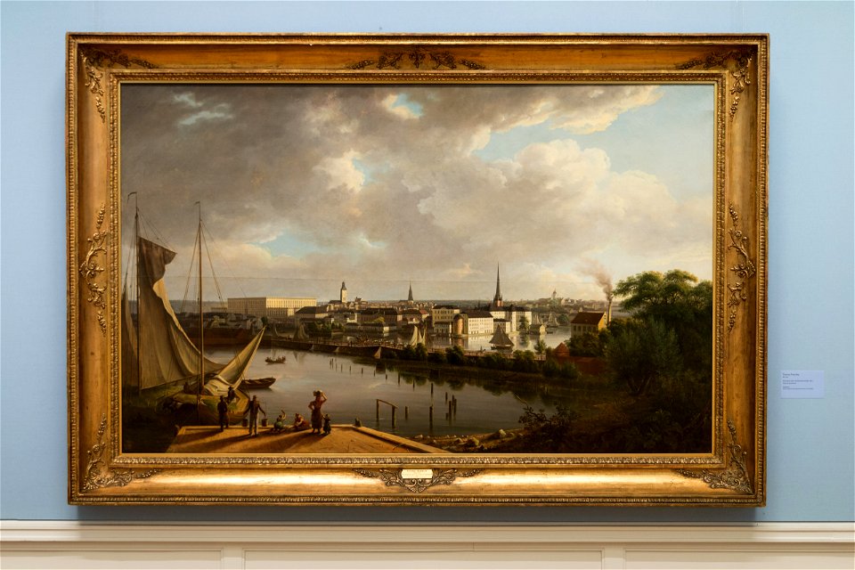 View of Stockholm - Stockholm sett fra Klaravikstranden - Thomas Fearnley - IMG 9803- national gallery oslo
