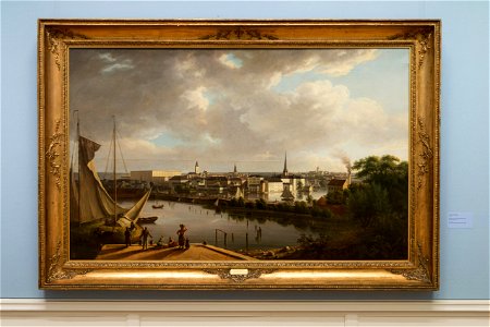 View of Stockholm - Stockholm sett fra Klaravikstranden - Thomas Fearnley - IMG 9803- national gallery oslo