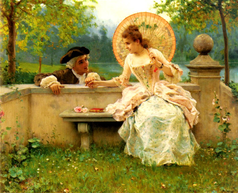 Federico Andreotti - A Tender Moment in the Garden