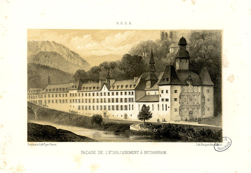 Façade de l'établissement à Betharram - Fonds Ancely - B315556101 A GORSE 12 032