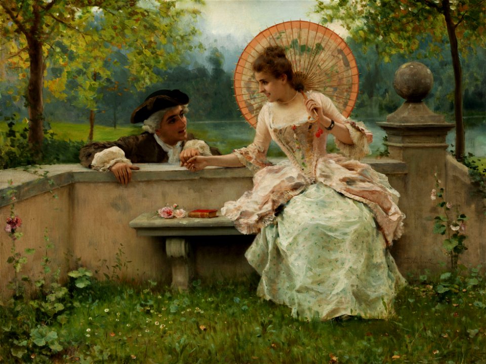 Federico Andreotti Ein verliebtes Gespräch im Park