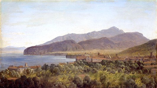 Thomas Fearnley - From Sorrento - NG.M.01872 - National Museum of Art, Architecture and Design. Free illustration for personal and commercial use.