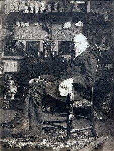 Federico de Madrazo en su estudio