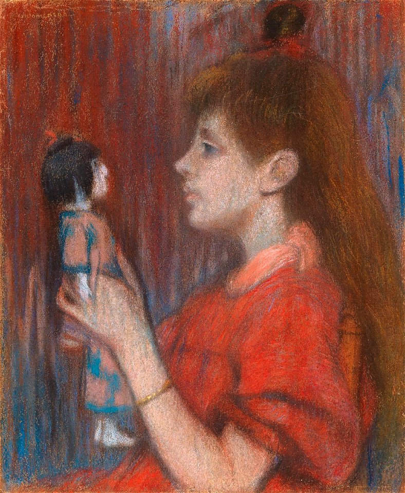 Federico Zandomeneghi - Girl with Doll