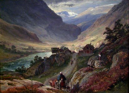Thomas Fearnley - Steep Roads in Lærdal - NG.M.01631 - National Museum of Art, Architecture and Design