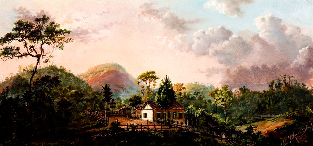 Fazenda em Teresópolis (atribuído), da Coleção Brasiliana Iconográfica