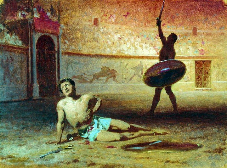 Fedor Bronnikov - Dying gladiator (1856)