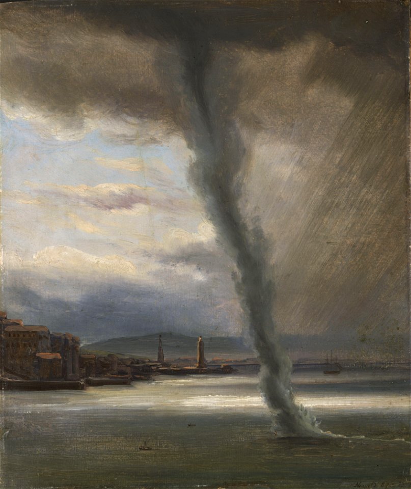 Thomas Fearnley - A Waterspout on the Bay of Naples - NG.M.00502 - National Museum of Art, Architecture and Design