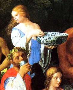 Feast of the Gods Giovanni Bellini 1514 detail