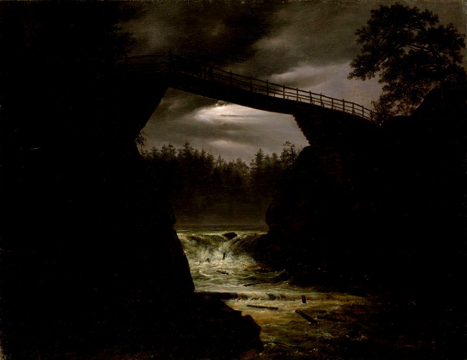 Thomas Fearnley - The Bridge of Hauge outside Arendal - NG.M.04363 - National Museum of Art, Architecture and Design