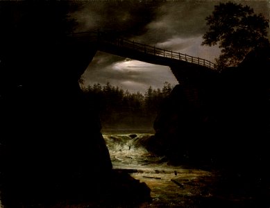 Thomas Fearnley - The Bridge of Hauge outside Arendal - NG.M.04363 - National Museum of Art, Architecture and Design