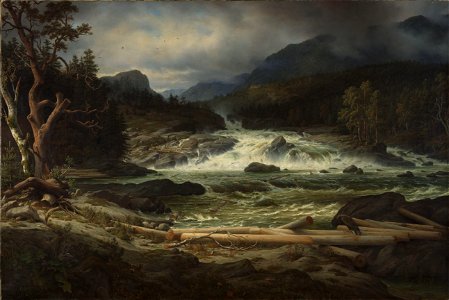 Thomas Fearnley - The Labro Falls at Kongsberg - NG.M.00039 - National Museum of Art, Architecture and Design
