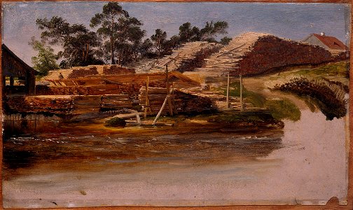 Thomas Fearnley - Timber Yard - NG.M.01495 - National Museum of Art, Architecture and Design
