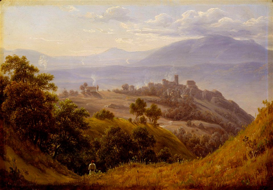 Thomas Fearnley - View of Olevano - NG.M.01541 - National Museum of Art, Architecture and Design
