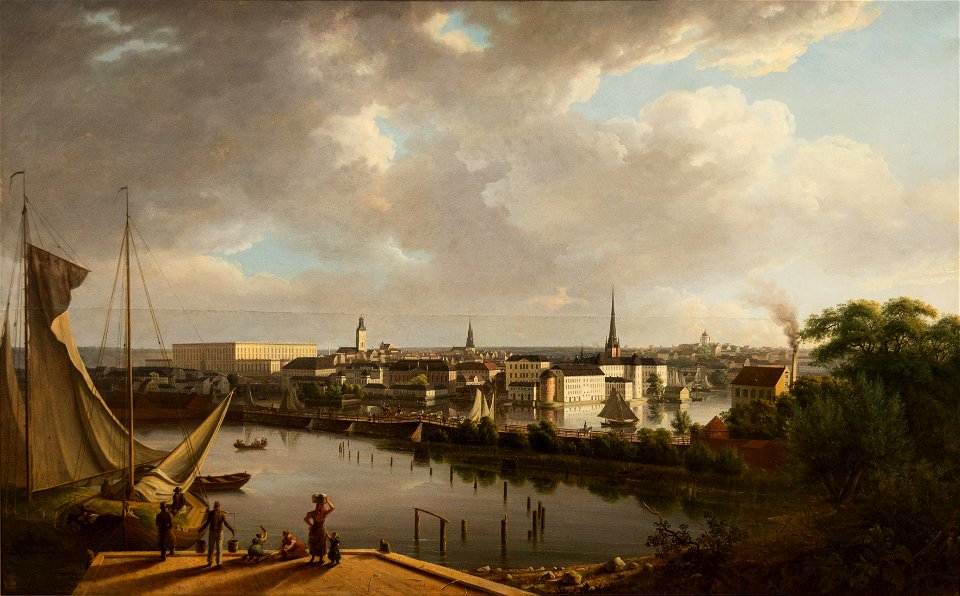 View of Stockholm - Stockholm sett fra Klaravikstranden - Thomas Fearnley - IMG 9803- national gallery oslo (cropped-2)