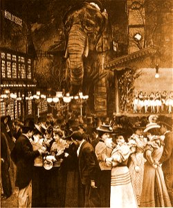 Feest voor de Moulin Rouge 1927. Free illustration for personal and commercial use.