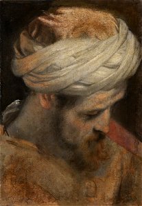 Federico Barocci - The Head of a Priest, study for The Circumcision - NMDrh 462 - Nationalmuseum