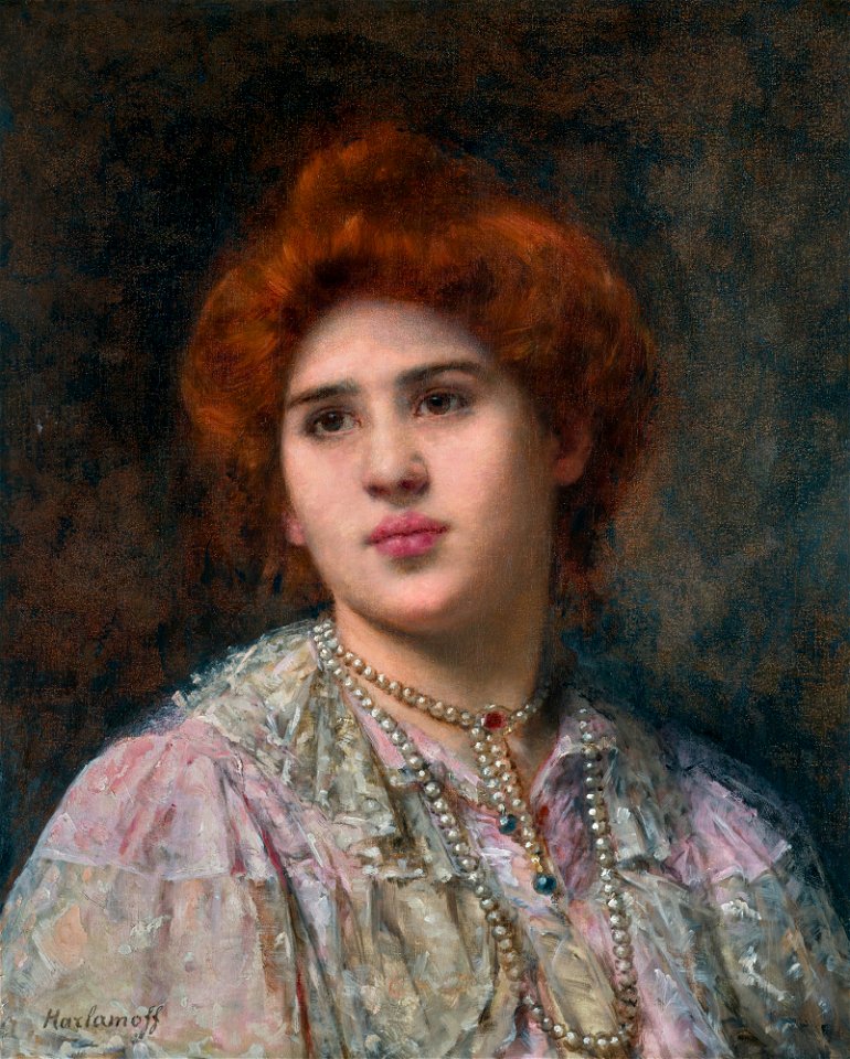 Felia Litvinne, by Alexei Alexeevich Harlamoff
