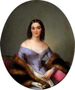 Felice Schiavoni Portrait of a lady 1834