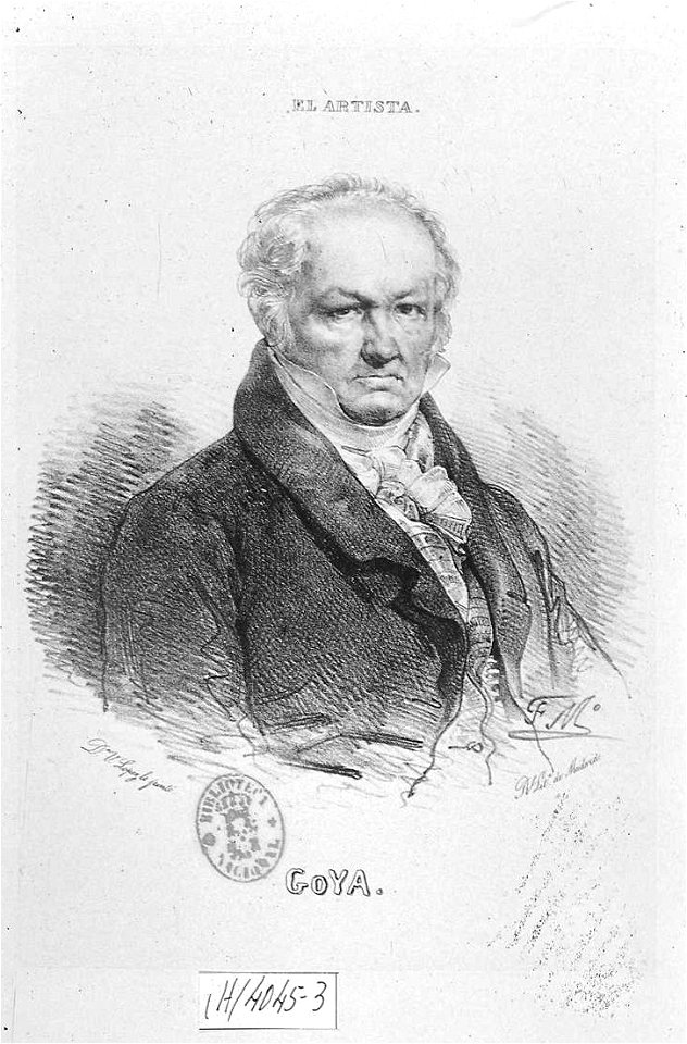 Federico de Madrazo - Retrato de Francisco de Goya y Lucientes