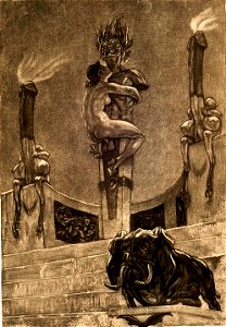Felicien Rops, L'idole (1882) heliogravure (27.6 x 20 cm) Michael C. Carlos Museum, Emory University, Atlanta