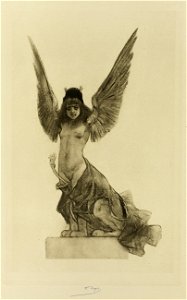 Felicien Rops, Parallelism (1853-1896) heliogravure (33.5 × 21.2 mm) The Art Institute of Chicago