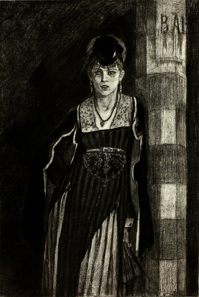 Felicien Rops, The Absinthe Drinker (1853–1898) heliogravure (335 × 225 mm) Art Institute of Chicago