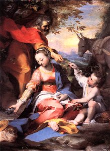 Federico Barocci - Rest on the Flight to Egypt - WGA1289. Free illustration for personal and commercial use.
