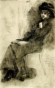 Felicien Rops, Celle qui fait 'Celle qui lit Musset' (1879) heliogravure (24.61 x 15.24 cm) Los Angeles County Museum of Art