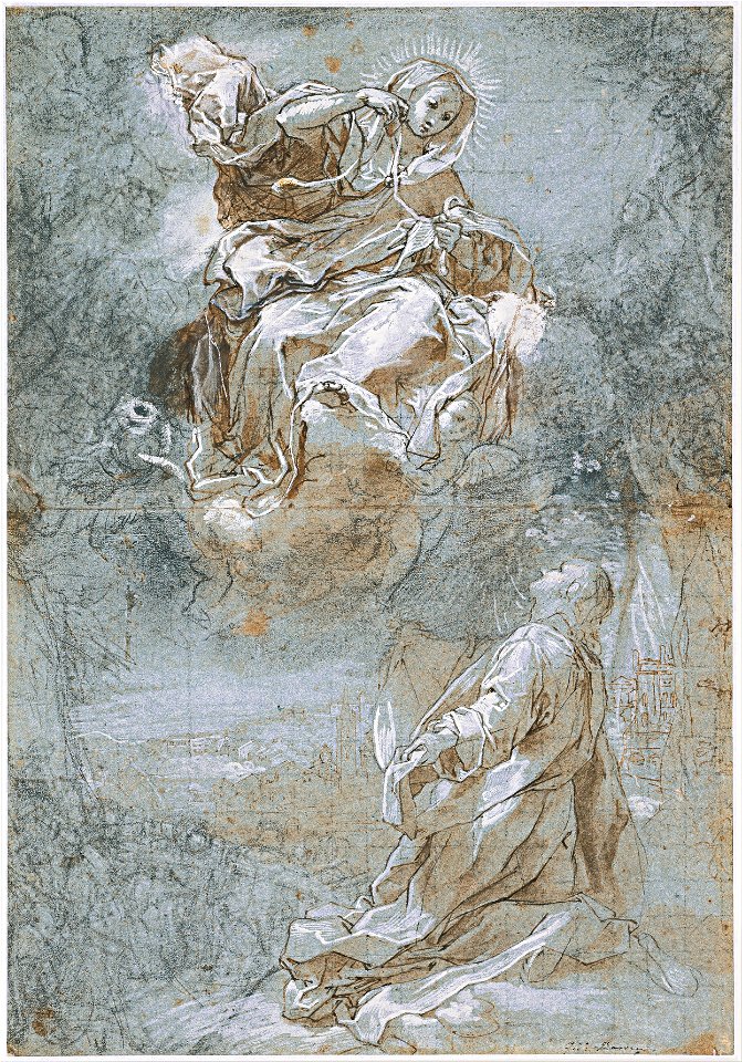 Federico Barocci - The Miracle of the Sacred Belt (recto), c. 1600-1610 - Google Art Project
