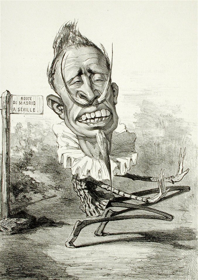 Felicien Rops, Galerie d'Uylenspiegel, Eduoard (Uylenspiegel, no. 5, 2 March 1856) lithograph (22.54 x 16.03 cm) Los Angeles County Museum of Art