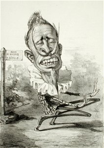 Felicien Rops, Galerie d'Uylenspiegel, Eduoard (Uylenspiegel, no. 5, 2 March 1856) lithograph (22.54 x 16.03 cm) Los Angeles County Museum of Art