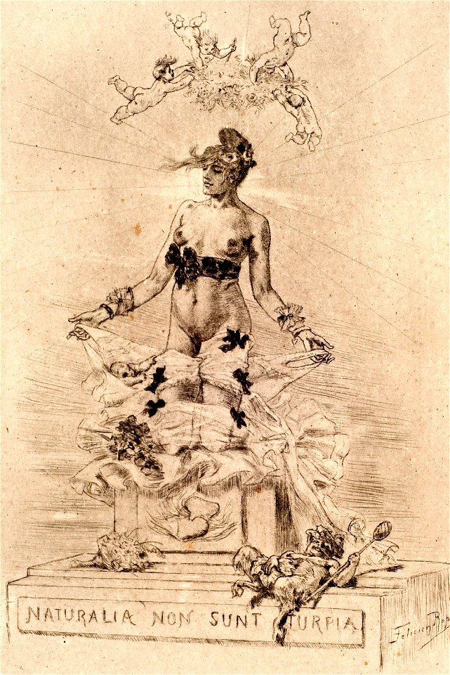 Felicien Rops, Holocauste, Naturalia Non Sunt Turpia (What is natural is not dirty) (1895) heliogravure retouched with drypoint (21.6 x 15.2 cm) Michael C. Carlos Museum, Emory University, Atlanta