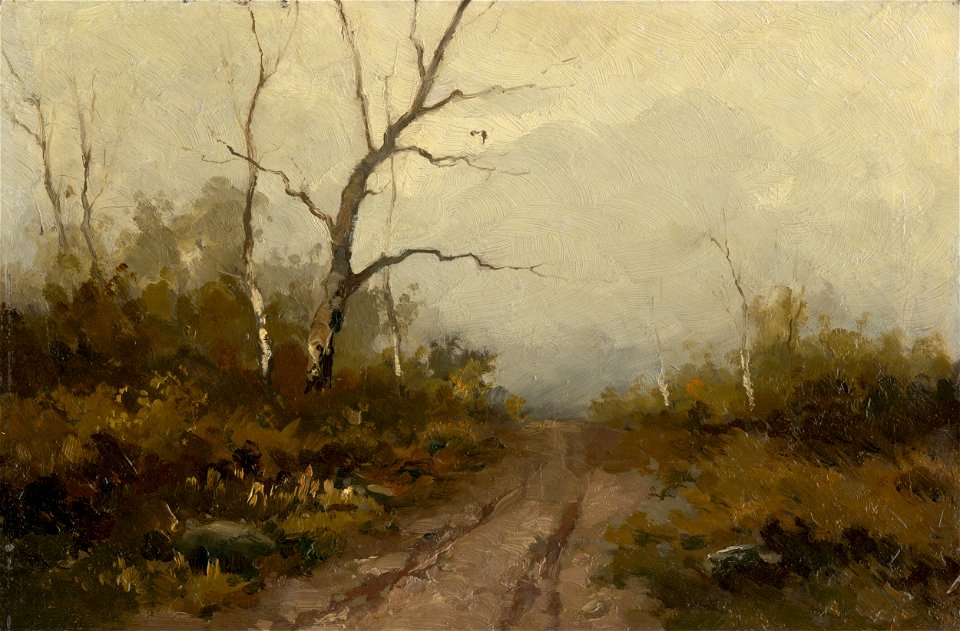 Felicián Moczik - Forest Motif - O 1020 - Slovak National Gallery