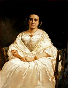 Federico de Madrazo - Dama de branco, 1859