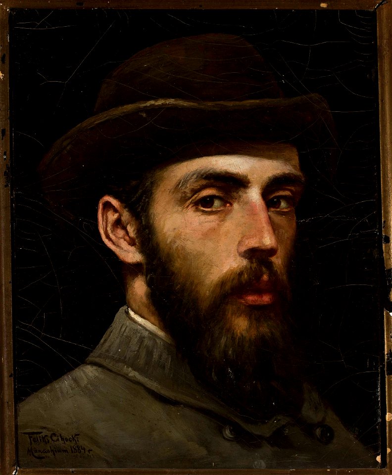 Feliks Cichocki - Self-portrait in a hat - MP 2387 MNW - National Museum in Warsaw