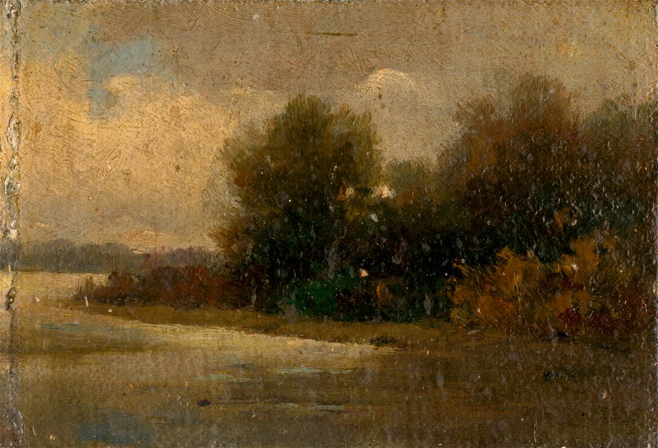 Felicián Moczik - Forest by the River - O 3224 - Slovak National Gallery