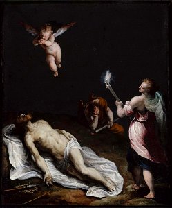 Felice Brusasorci - Dead Christ Mourned by Angels - 1989.814 - Museum of Fine Arts