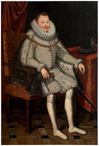 Felipe III, rey de España, sedente (Museo del Prado). Free illustration for personal and commercial use.